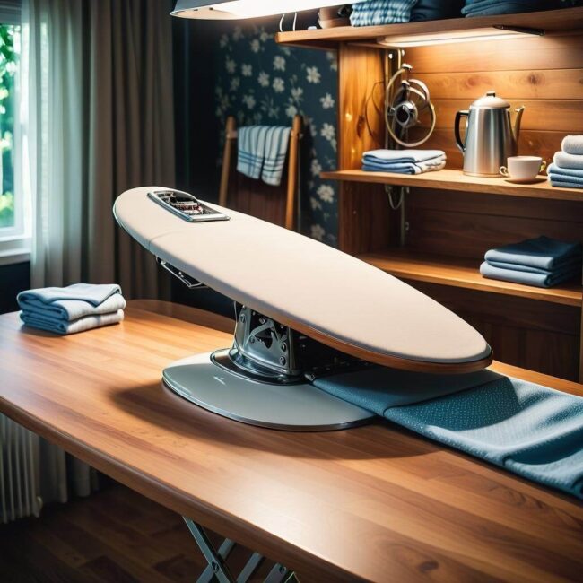 Deska do prasowania jako element dekoracyjny w pomieszczeniu