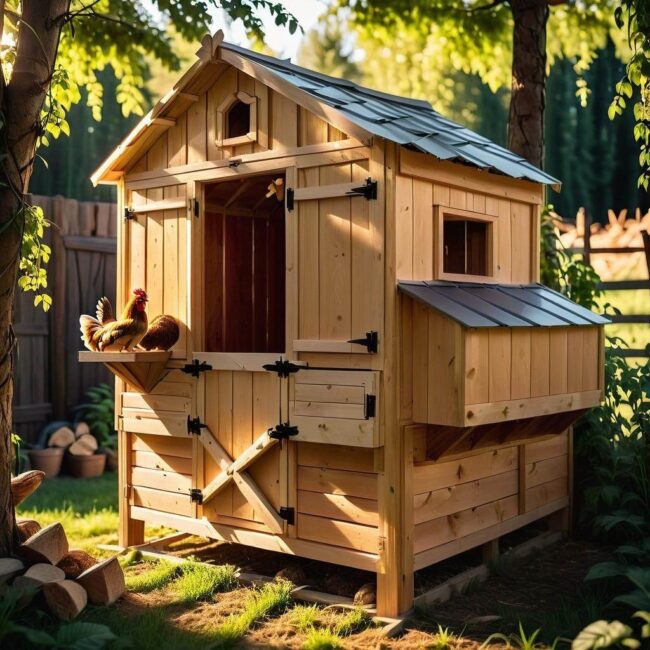 Kurnik z płyty OSB dla amatorów stolarskich