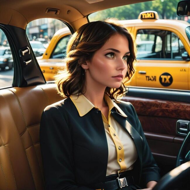 Pasy w taksówce dla pasażerów