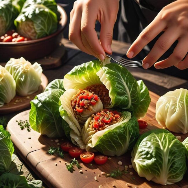 Przepis na gołąbki w sosie koperkowym